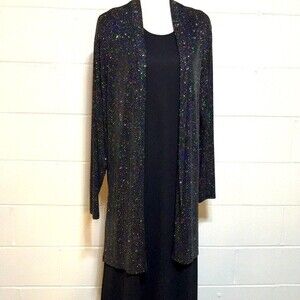 Praise Hymn Black 2pc S/L Dress w/Jacket